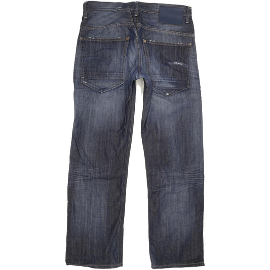 G-Star Bullit Men Blue Straight Loose Jeans W33 L31