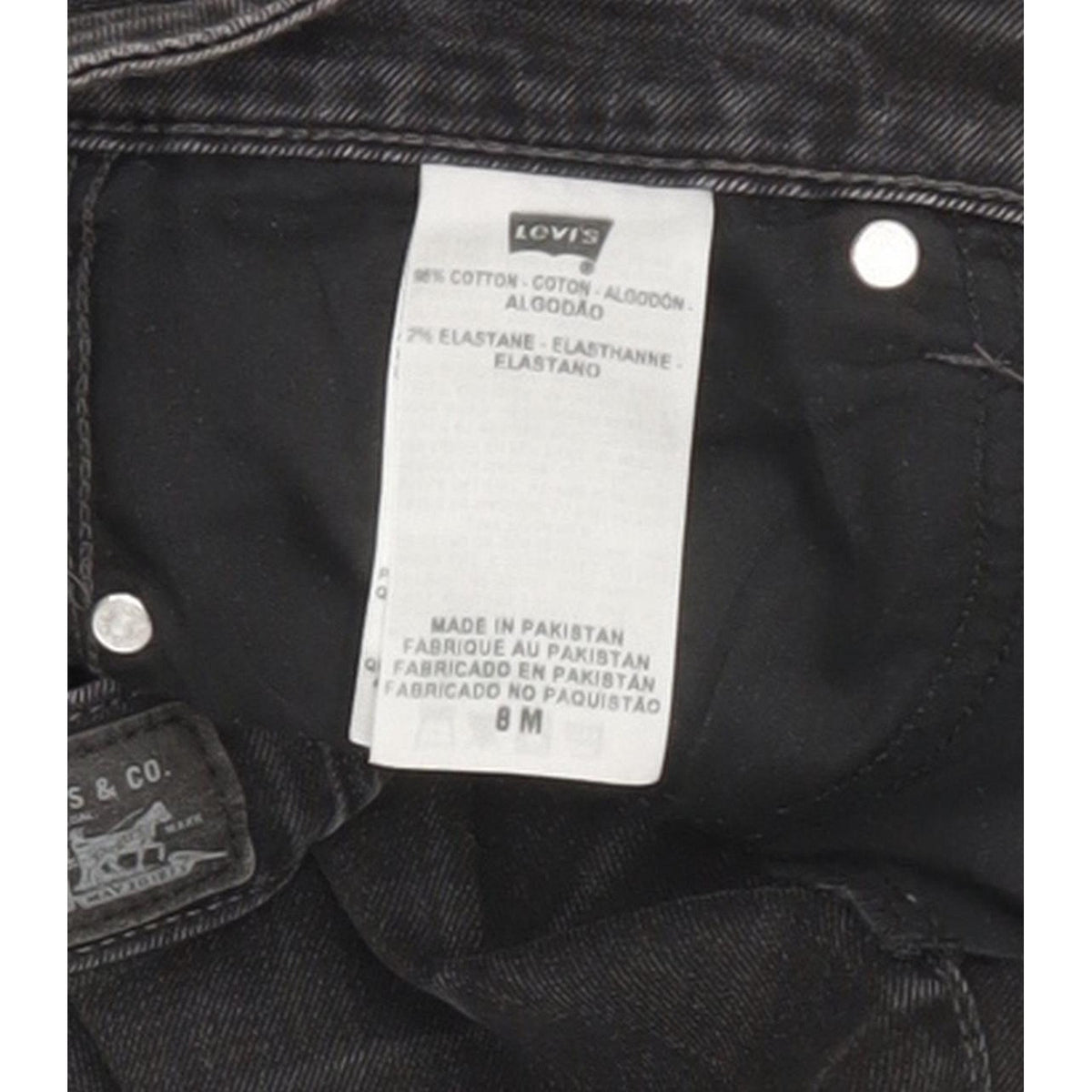Levi's Women Black Skinny Regular Stretch Jeans W28 L29