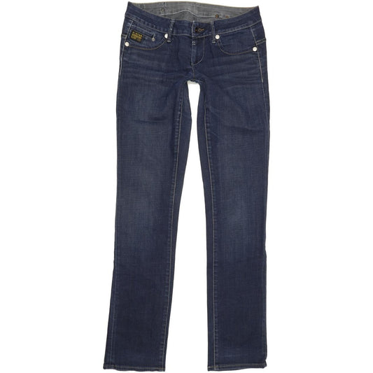 G-Star Midge Women Blue Straight Slim Stretch Jeans W29 L34