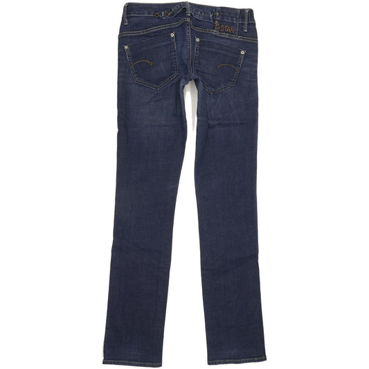 G-Star Midge Women Blue Straight Slim Stretch Jeans W29 L34