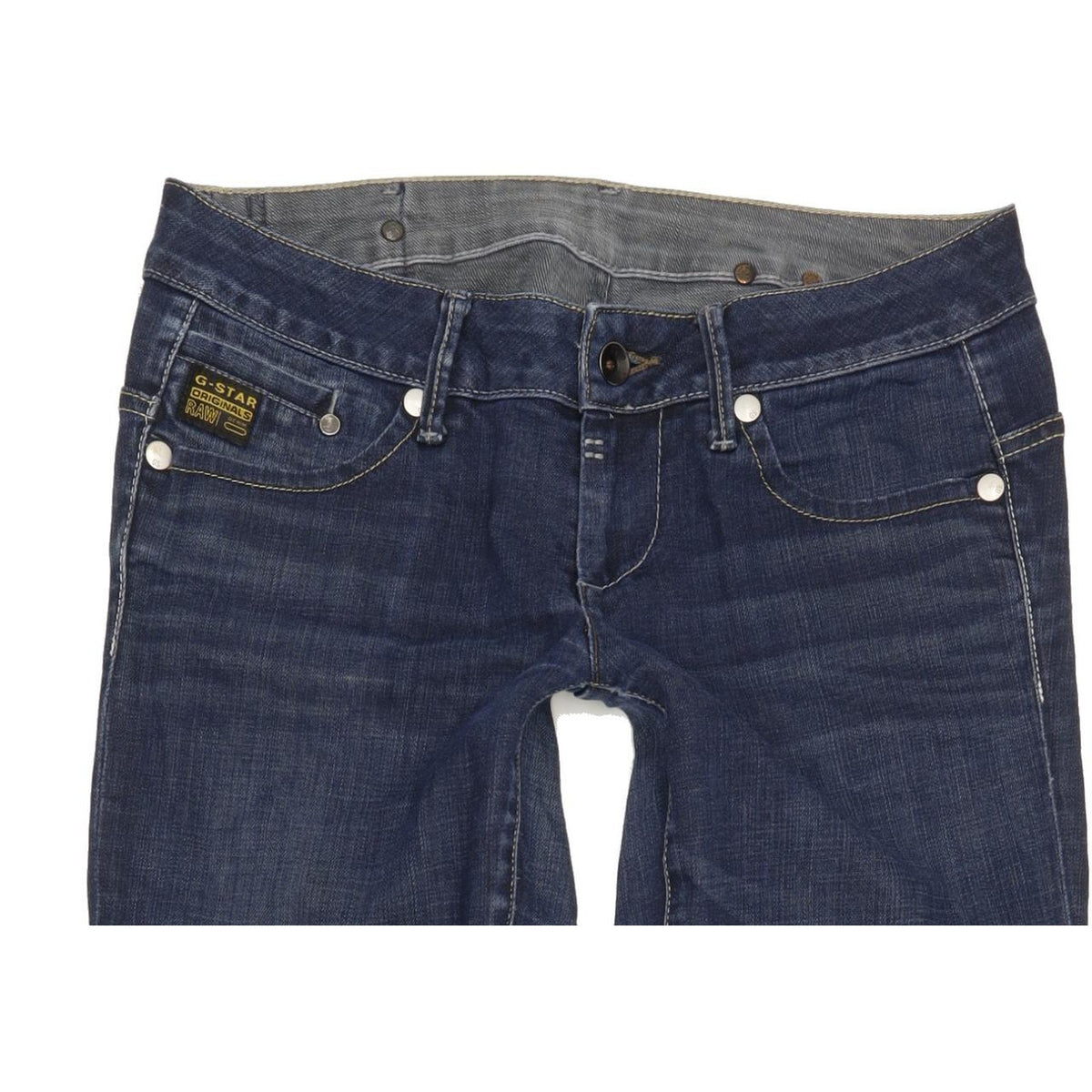 G-Star Midge Women Blue Straight Slim Stretch Jeans W29 L34