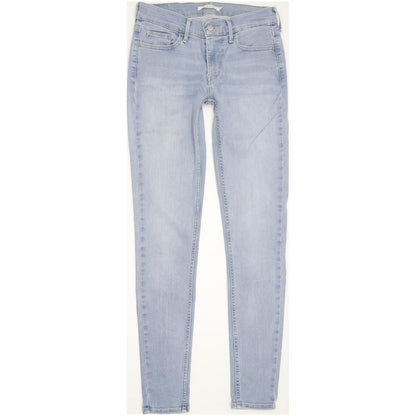 Levi's 710 Super Women Blue Skinny Slim Stretch Jeans W27 L30