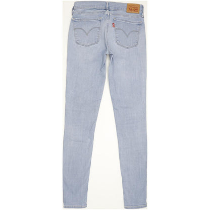 Levi's 710 Super Women Blue Skinny Slim Stretch Jeans W27 L30
