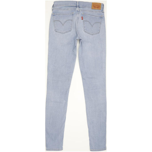 Levi's 710 Super Women Blue Skinny Slim Stretch Jeans W27 L30