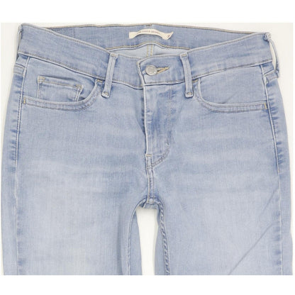 Levi's 710 Super Women Blue Skinny Slim Stretch Jeans W27 L30