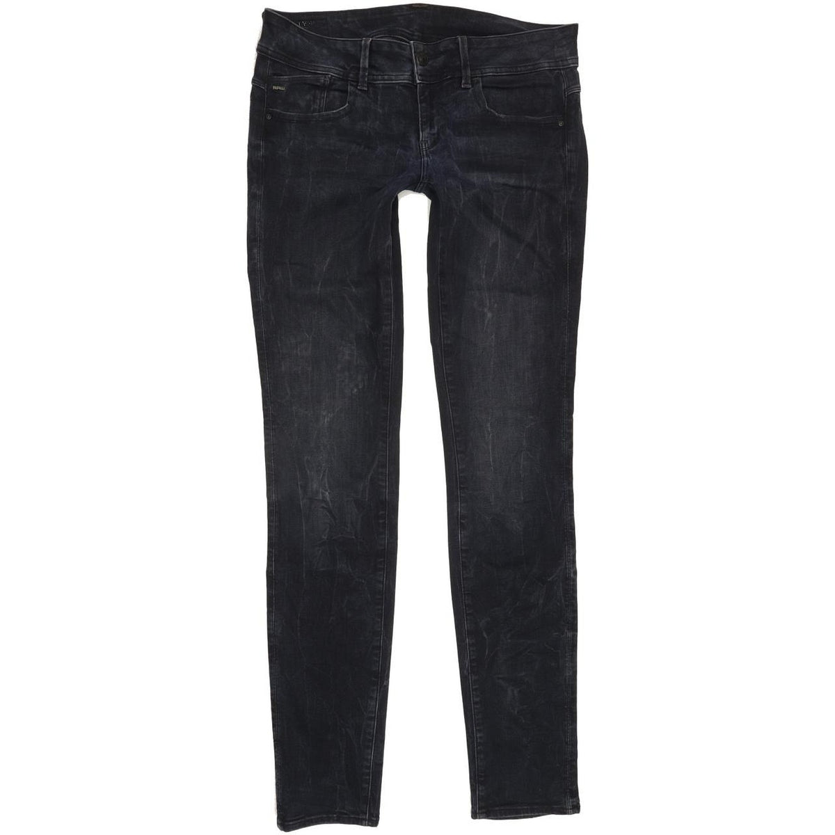 G-Star Lynn Mid Women Navy Skinny Slim Stretch Jeans W30 L34