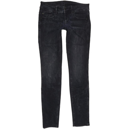 G-Star Lynn Mid Women Navy Skinny Slim Stretch Jeans W30 L34