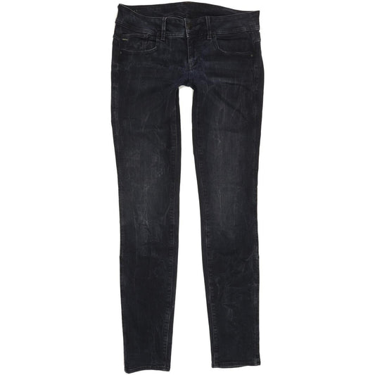 G-Star Lynn Mid Women Navy Skinny Slim Stretch Jeans W30 L34