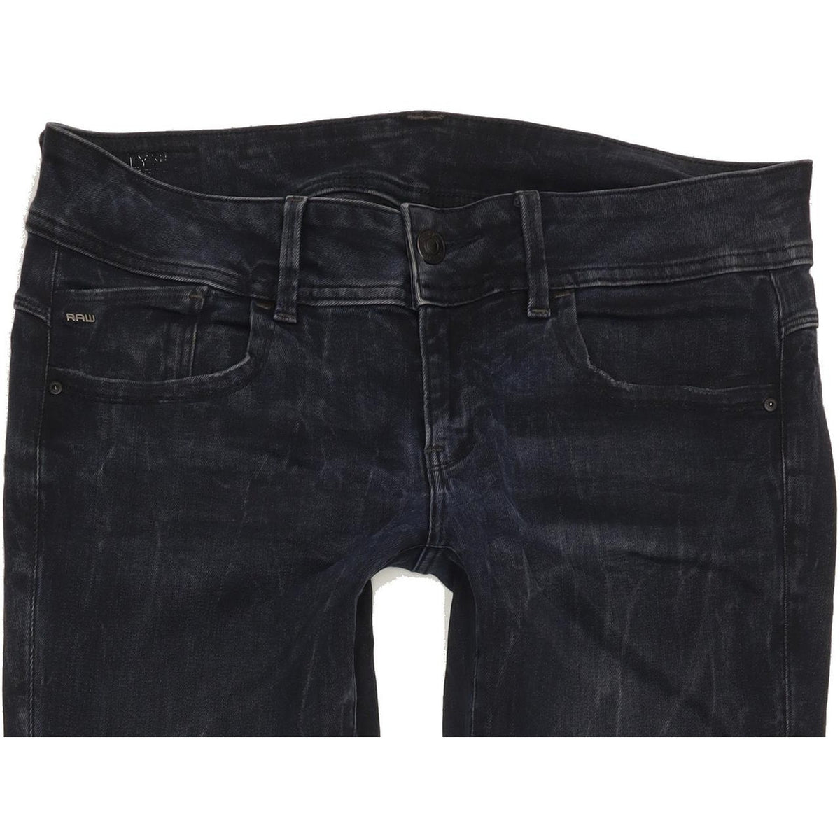 G-Star Lynn Mid Women Navy Skinny Slim Stretch Jeans W30 L34