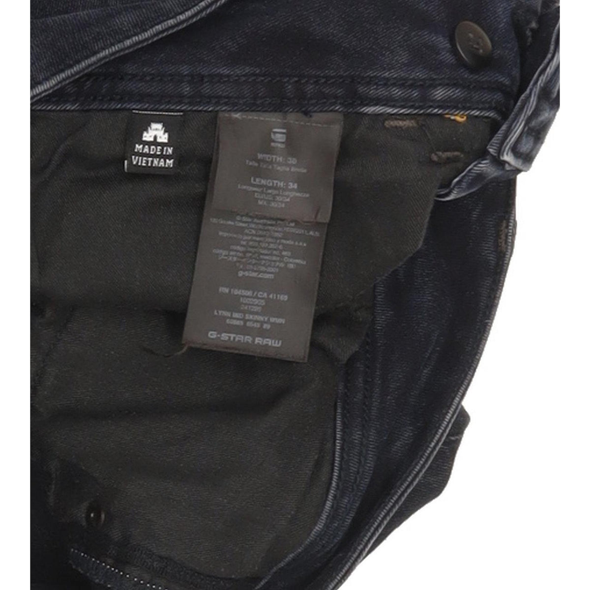 G-Star Lynn Mid Women Navy Skinny Slim Stretch Jeans W30 L34
