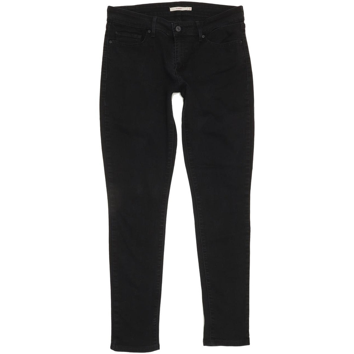 Levi's 711 Women Black Skinny Regular Stretch Jeans W32 L31