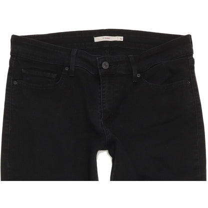 Levi's 711 Women Black Skinny Regular Stretch Jeans W32 L31