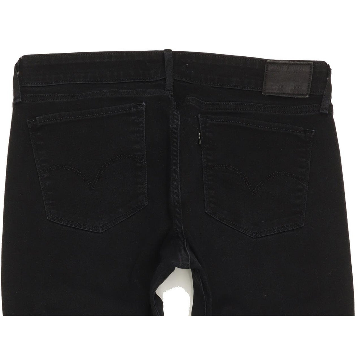 Levi's 711 Women Black Skinny Regular Stretch Jeans W32 L31