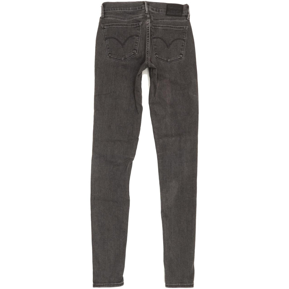 Levi's 710 Super Women Grey Skinny Slim Stretch Jeans W25 L31