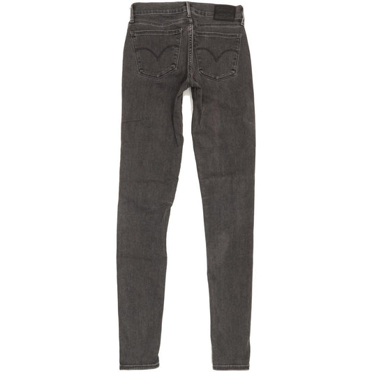Levi's 710 Super Women Grey Skinny Slim Stretch Jeans W25 L31