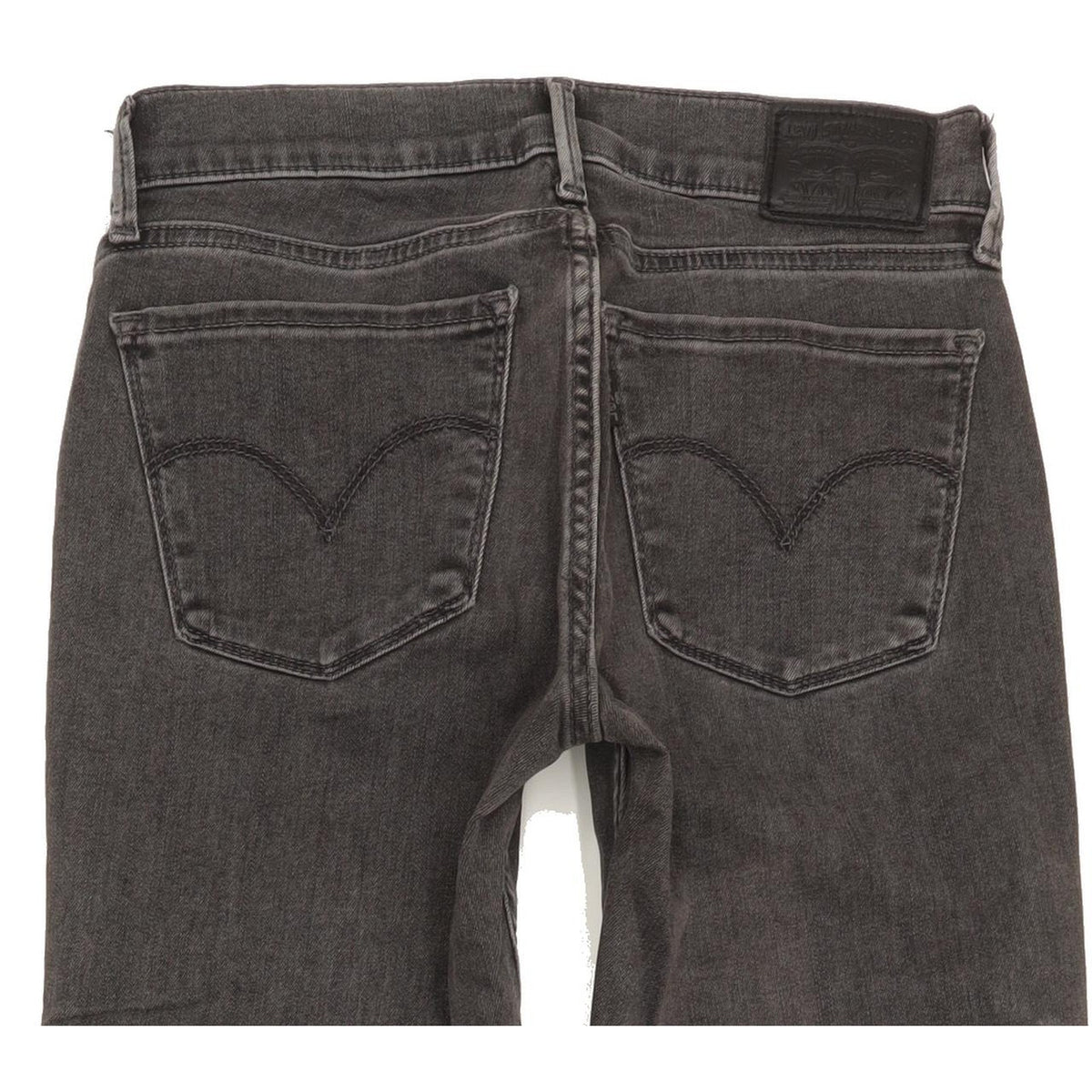 Levi's 710 Super Women Grey Skinny Slim Stretch Jeans W25 L31