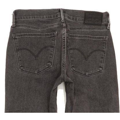 Levi's 710 Super Women Grey Skinny Slim Stretch Jeans W25 L31