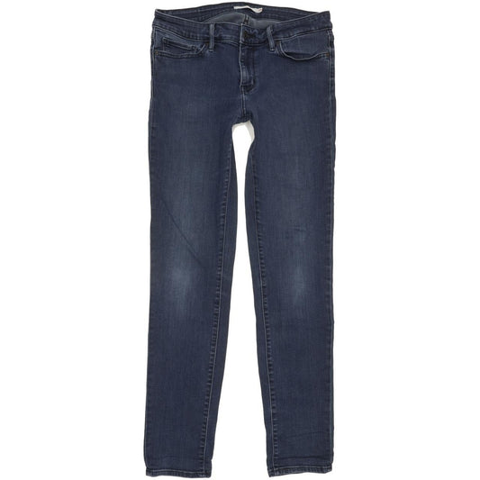 Levi's 711 Women Blue Skinny Slim Stretch Jeans W29 L31