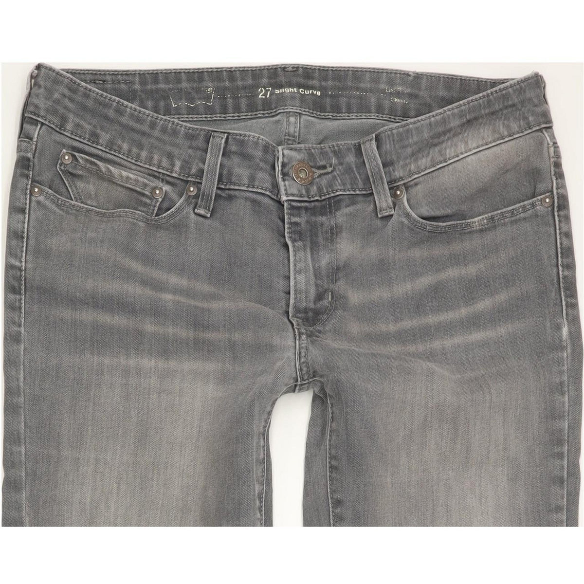 Levi's Slight Curve Women Grey Skinny Slim Stretch Jeans W27 L31
