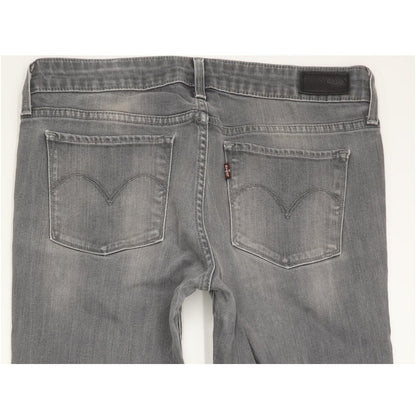 Levi's Slight Curve Women Grey Skinny Slim Stretch Jeans W27 L31