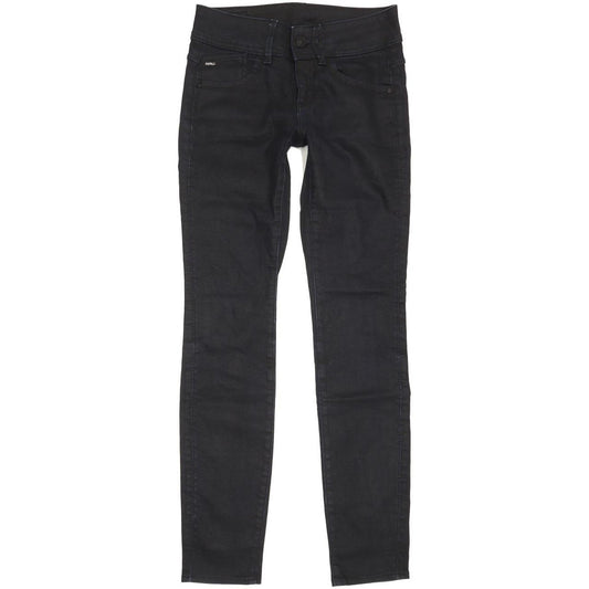 G-Star Lynn Mid Women Navy Skinny Slim Stretch Jeans W24 L30