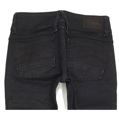 G-Star Lynn Mid Women Navy Skinny Slim Stretch Jeans W24 L30