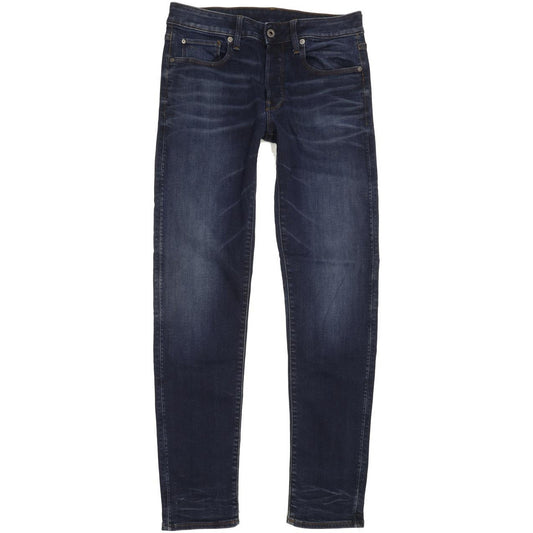 G-Star 3301 Men Blue Straight Slim Stretch Jeans W30 L31