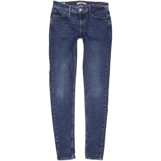 Levi's 710 Super Women Blue Skinny Slim Stretch Jeans W30 L31