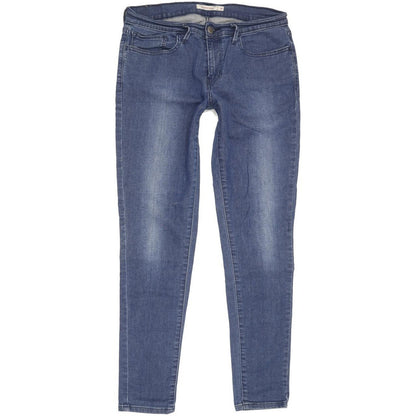 Levi's 710 Super Women Blue Skinny Slim Stretch Jeans W30 L29