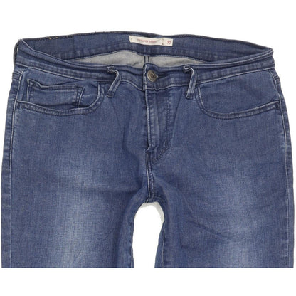 Levi's 710 Super Women Blue Skinny Slim Stretch Jeans W30 L29