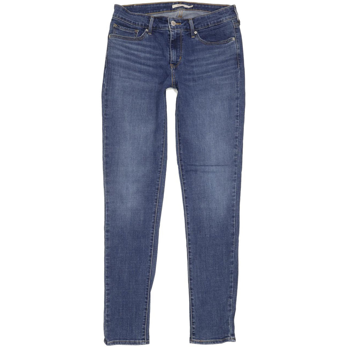 Levi's 711 Filiforme Women Blue Skinny Slim Stretch Jeans W29 L32