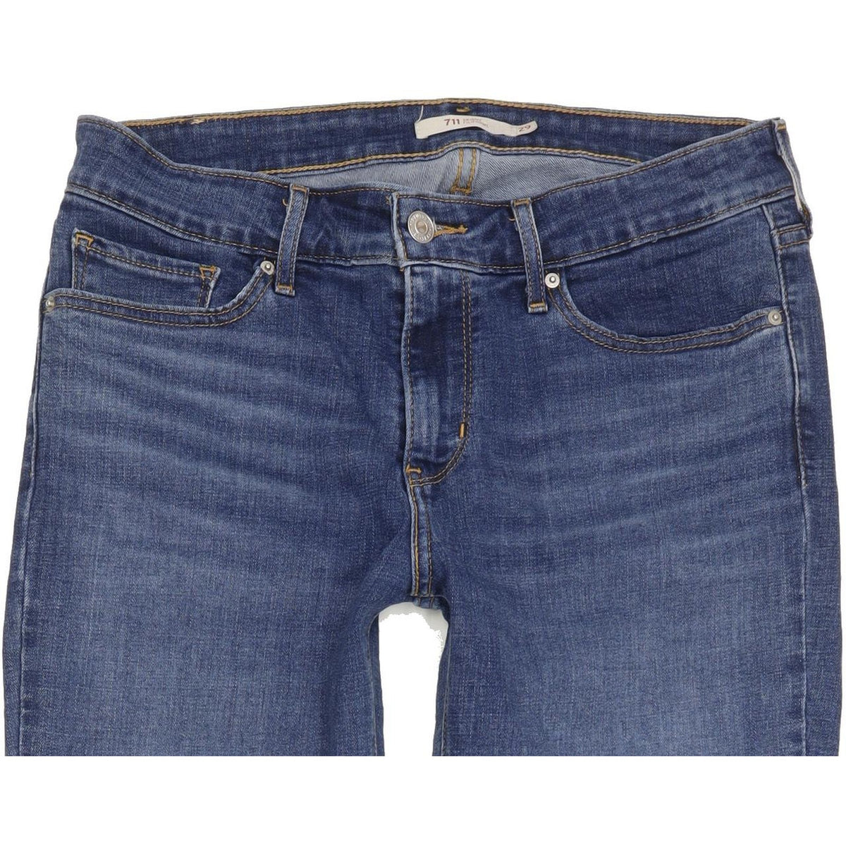 Levi's 711 Filiforme Women Blue Skinny Slim Stretch Jeans W29 L32