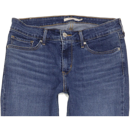Levi's 711 Filiforme Women Blue Skinny Slim Stretch Jeans W29 L32