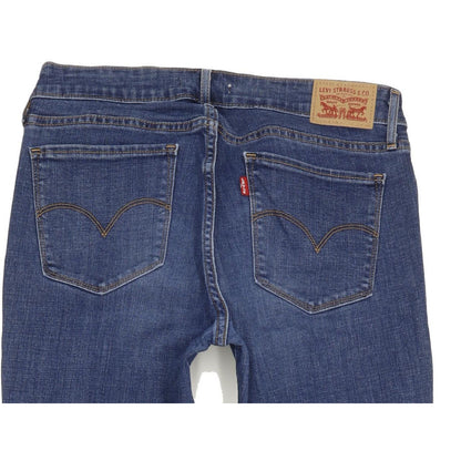 Levi's 711 Filiforme Women Blue Skinny Slim Stretch Jeans W29 L32