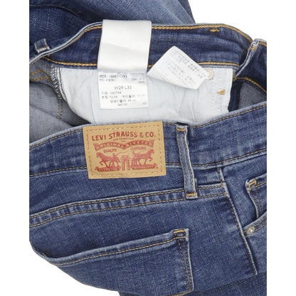 Levi's 711 Filiforme Women Blue Skinny Slim Stretch Jeans W29 L32