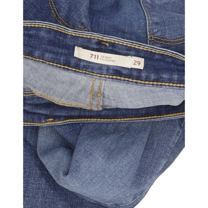 Levi's 711 Filiforme Women Blue Skinny Slim Stretch Jeans W29 L32