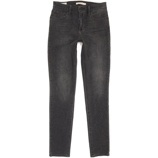 Levi's 721 High Rise Women Charcoal Skinny Stretch Jeans W28 L30