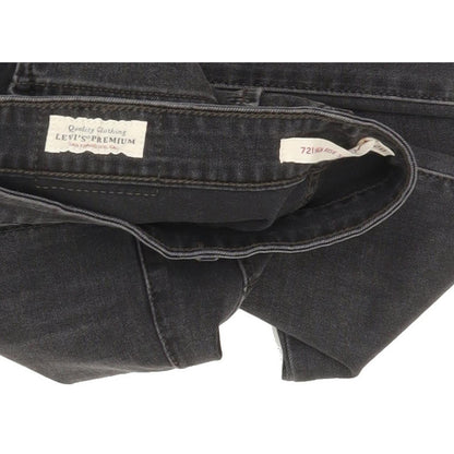 Levi's 721 High Rise Women Charcoal Skinny Stretch Jeans W28 L30