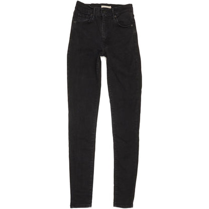 Levi's Mile High Rise Women Black Skinny Stretch Jeans W28 L33