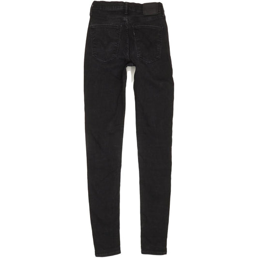 Levi's Mile High Rise Women Black Skinny Stretch Jeans W28 L33