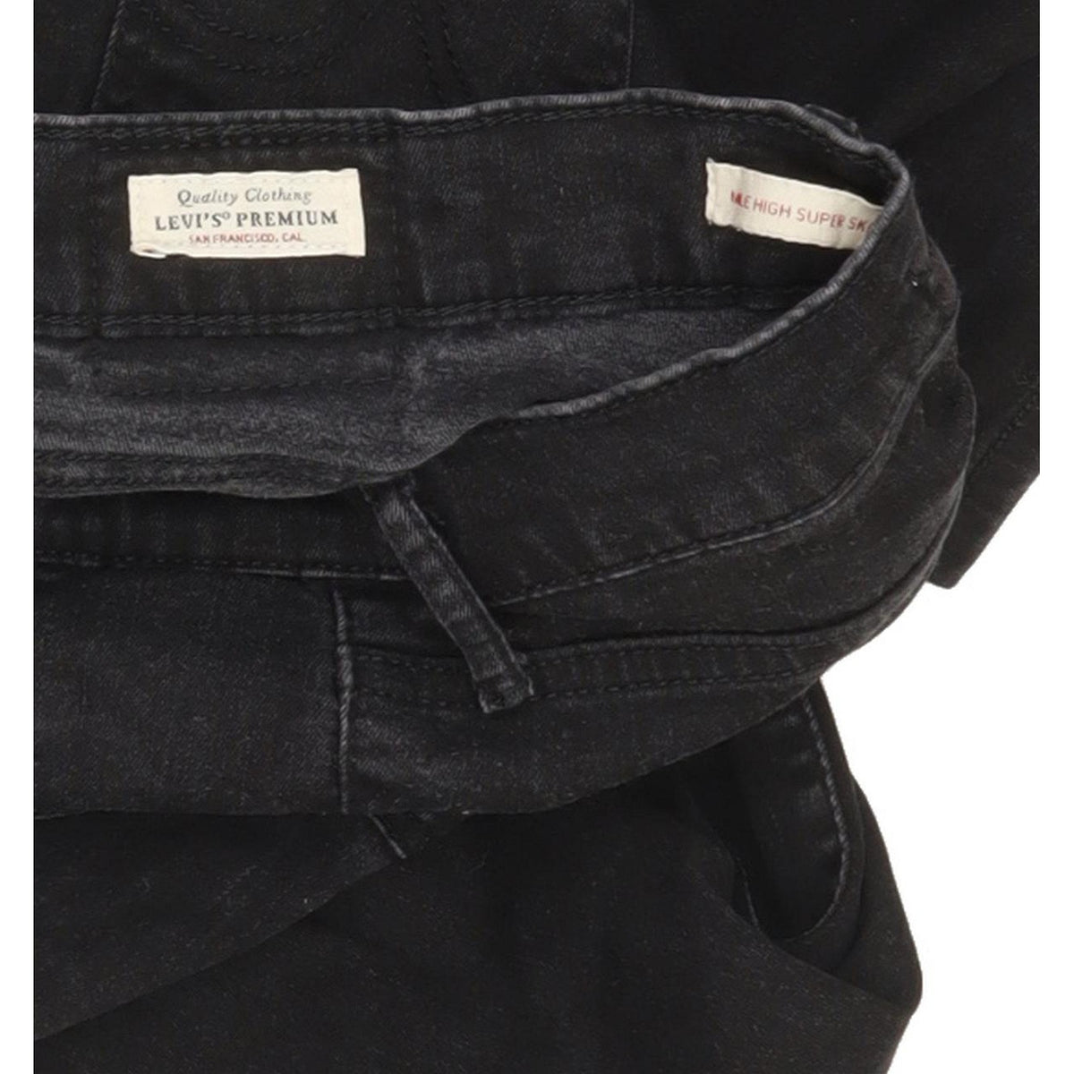 Levi's Mile High Rise Women Black Skinny Stretch Jeans W28 L33