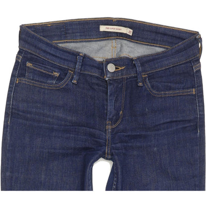 Levi's 710 Super Women Blue Skinny Slim Stretch Jeans W27 L31