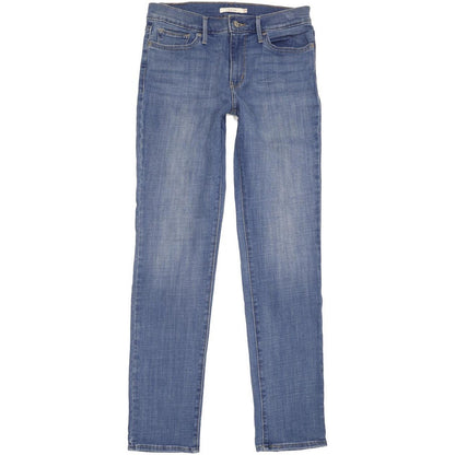 Levi's Slimming Women Blue Straight Slim Stretch Jeans W29 L31