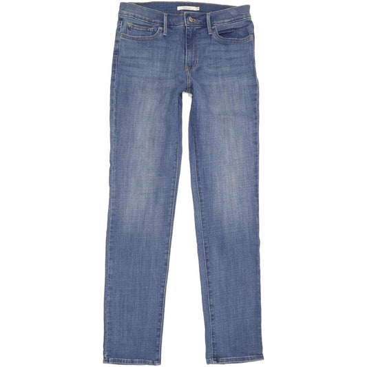 Levi's Slimming Women Blue Straight Slim Stretch Jeans W29 L31