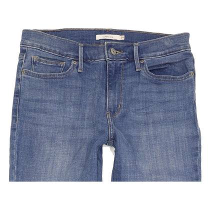 Levi's Slimming Women Blue Straight Slim Stretch Jeans W29 L31