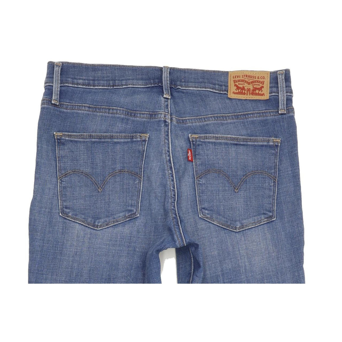 Levi's Slimming Women Blue Straight Slim Stretch Jeans W29 L31