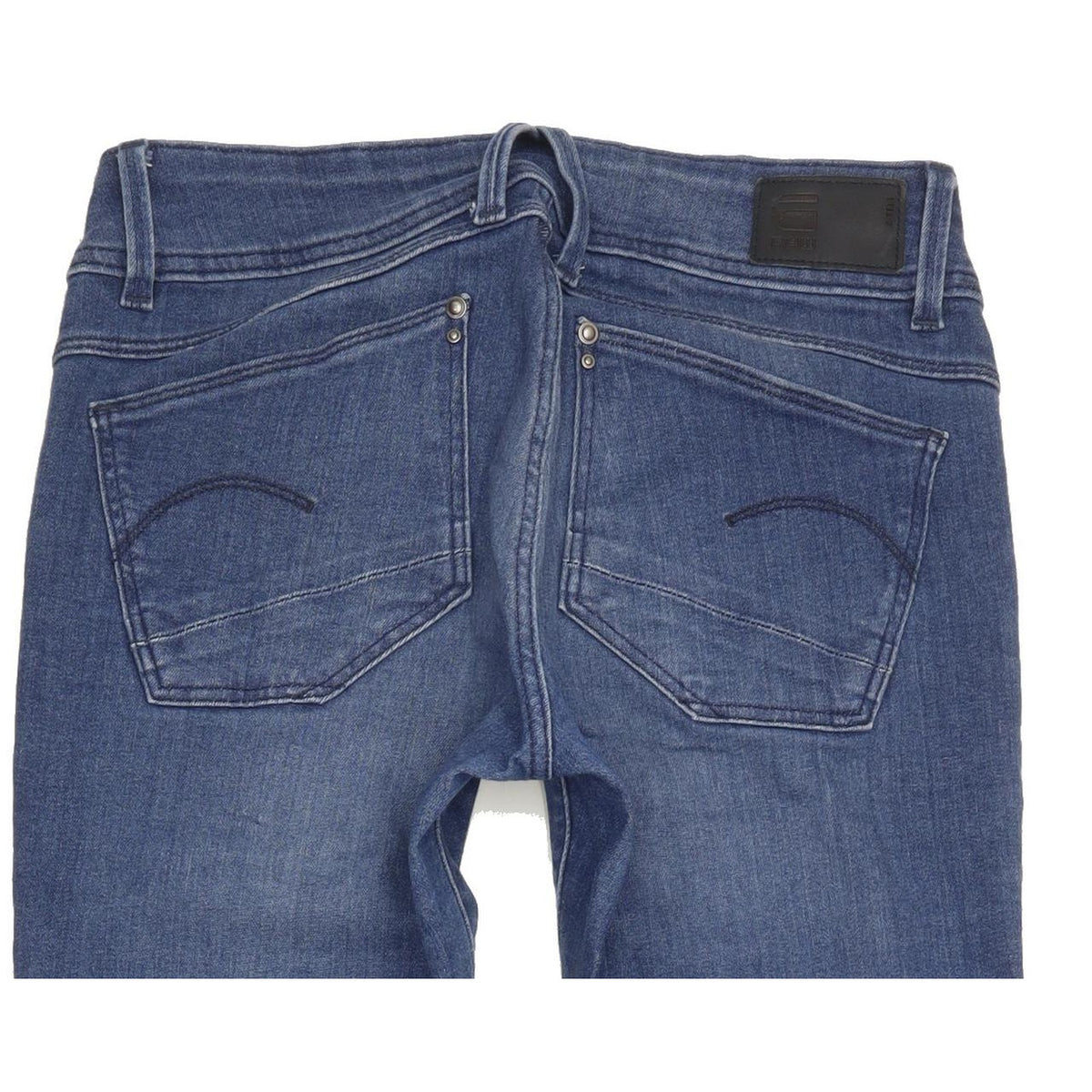 G-Star Lynn Mid Women Blue Skinny Slim Jeans W28 L32