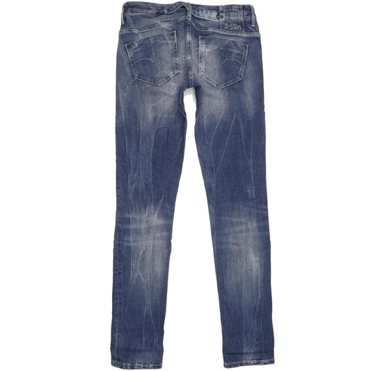 G-Star Midge Women Blue Skinny Slim Stretch Jeans W29 L34