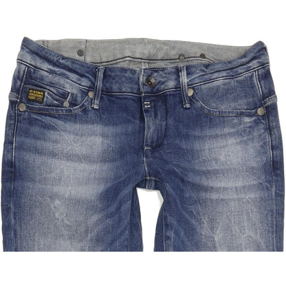G-Star Midge Women Blue Skinny Slim Stretch Jeans W29 L34