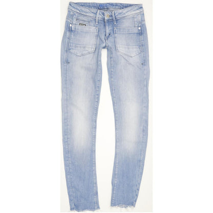G-Star Low T Women Blue Skinny Slim Stretch Jeans W27 L32
